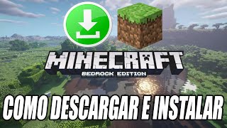 COMO DESCARGAR E INSTALAR MINECRAFT BEDROCK PARA PC GRATIS [upl. by Regnig]