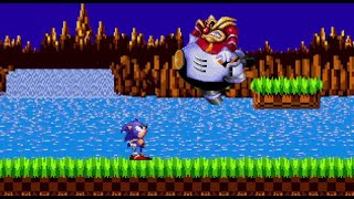 Sonic the Hedgehog all bosses with AoStH Robotnik theme [upl. by Demahum]