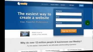 Weebly Tutorial  How to Sign Up and Set Up Domain Name with Weebly [upl. by Gilford]