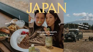 🇯🇵 JAPAN VLOG Muji Hotel camping near Mount Fuji cafes amp restaurants in Ginza Tokyo [upl. by Litt]