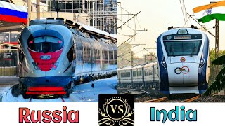 INDIAN RAILWAYS Vs RUSSIAN RAILWAYS Comparison in 2024  India Vs Russia [upl. by Attenna]