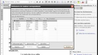 Word 2003  Combinar correspondencia con libro de excel [upl. by Vevine]