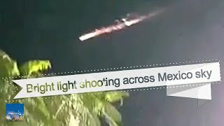 Video Captures Bright Light Shooting Across Mexico Sky  Cabo San Lucas  Meteorite  Space Debris [upl. by Akiehsat]