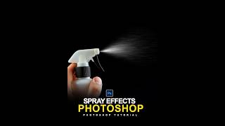 Quick Way Realistic Spray Effect in Photoshop  Photoshop shorts Video [upl. by Abebi502]