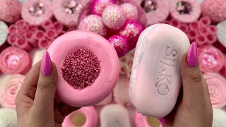 ASMR Video  Peeling off the film  Crushing soap boxes with foam  Cutting soap  Clay cracking [upl. by Odidnac]