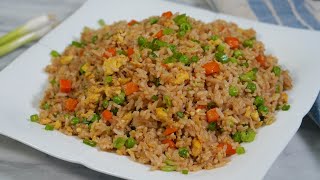 Arroz Frito Estilo Chino  Receta Básica y Súper Fácil  Mi Cocina Rápida [upl. by Adlaremse441]