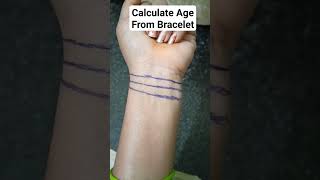 Calculate Age From  Bracelet  palmistry astrology palmistry astrology shortvideo [upl. by Aneehsor]