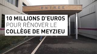 10 millions deuros pour rénover le collège Évariste Galois à Meyzieu [upl. by Fredela]