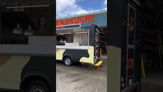 Catering food truck or food van conversion offering fired chicken wwwtudortrailerscouk [upl. by Martens]