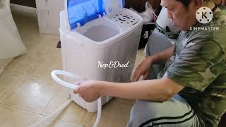 Ep292 Unboxing Portable Washing Machine [upl. by Aisatan]