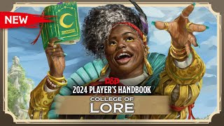 Bard College of Lore  2024 Players Handbook  DampD [upl. by Esekram]