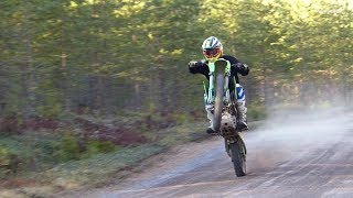 Sweet 4 Stroke Sounds of KX250F DirtBike [upl. by Erodaeht326]