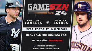 GameSZN Live New York Yankees  Houston Astros  Stroman vs Brown [upl. by Gnok]