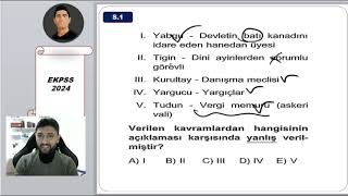 EKPSS 2024  Tarihte Çıkabilecek 3 Soru Tipi  EKPSS Tarih Soru Çözüm [upl. by Brittani]