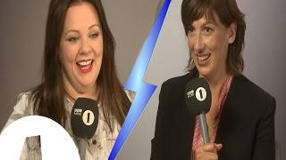 SPYs Melissa McCarthy and Jason Statham Talk Childhood Crushes and Favorite Shows [upl. by Leggett]