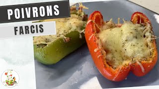 Recette de poivrons farcis au four [upl. by Nnylram]