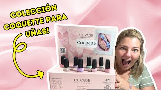 😵‍💫NO ME ESPERABA ESTO DE CUVAGE Y SU COLECCION COQUETTE DE ESMALTES DE UÑAS TRADICIONAL 💅😂 [upl. by Pasol]