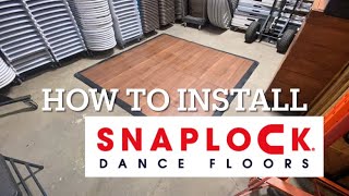 Snaplock Dance Floor Reviews  Instructions For Installation amp 4x8 Sub Floor Panels Hack [upl. by Annaya]