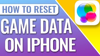 How to Delete game data and reset game from game center  IOS 13 [upl. by Farrison]