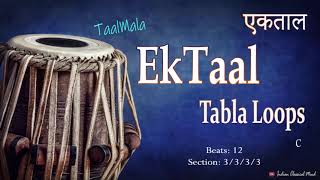 Ektaal tabla loops  Taalmala Tabla Taal [upl. by Aieki404]