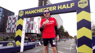 MANCHESTER HALF 2024 My new favourite Half Marathon mcrhalf [upl. by Alleoj344]