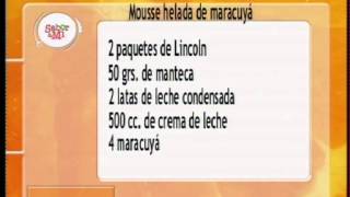 Sabor a Mi  Receta Mousse de Maracuyá [upl. by Shriver]