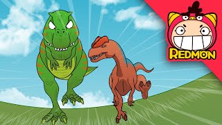 Whos the fastest dinosaur  Exploring dinosaurs  animation for Children  REDMON [upl. by Breanne850]