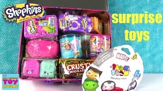 Shopkins Surprise Lunchbox Palooza Opening  Happy Places Squinkies Disney  PSToyReviews [upl. by Loferski267]