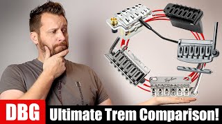 Whats The BEST Trem For Your Stratocaster  Comparing 5 Aftermarket Trems [upl. by Lladnor]