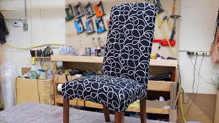 HOW TO REUPHOLSTER A DINING ROOM CHAIR  Alo Upholstery [upl. by Figone265]