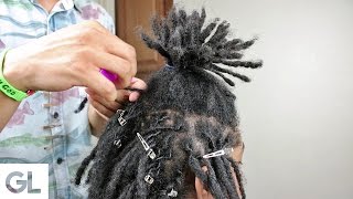 How To Twist Dreadlocks For Beginners [upl. by Ecirum]