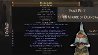 POE Short Guide to Crafting a 300 Div1 Mirror ShaperElder Dagger Using Recombinators [upl. by Aerised750]