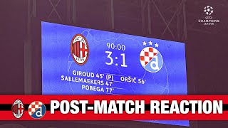 AC Milan v GNK Dinamo  Postmatch reactions  Champions League [upl. by Quartet920]