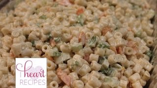 Creamy Macaroni Salad  I Heart Recipes [upl. by Kcirdaed]