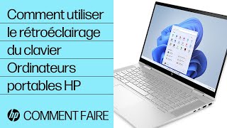 Comment utiliser le rétroéclairage du clavier pour les ordinateurs portables HP  HP Support [upl. by Sutniuq801]