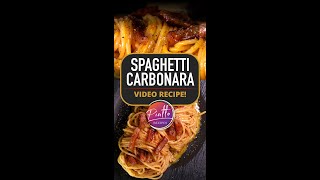 Spaghetti Carbonara Recipe Italian Style  PIATTO Shorts [upl. by Fidellia]