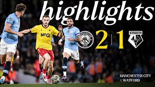 Ince STUNNER amp Baah CONTROVERSY 👀  Manchester City 21 Watford  Short Highlights 🎞️ [upl. by Welcome]