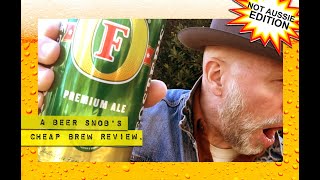 Fosters Premium Ale Beer Review Green Oil Can by A Beer Snobs Cheap Brew Review [upl. by Lotty]