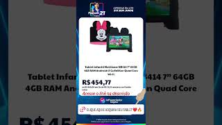 Tablet Infantil Multilaser NB414 7” 64GB 4GB RAM Android 13 Go Edition Quad Core WiFi [upl. by Suravaj154]