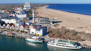 2 Minuten Warnemünde aus der Möwenperspektive am 19032022 [upl. by Darej]