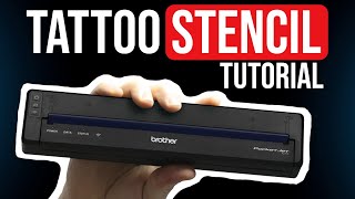 How to Use a Brother Pocket Jet for Tattoo Stencils Thermal Printer [upl. by Jari511]