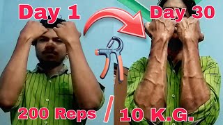 FOREARM WORKOUT Every Day For 30 Days  Using HAND GRIPPER For 30 Days  FOREARM TRANSFORMATION [upl. by Illak]