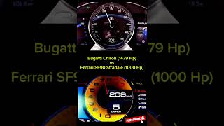 Bugatti Chiron vs Ferrari SF90 Top Speed shorts [upl. by Geffner]