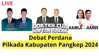 LIVE  Debat Perdana Pilkada Pangkep 2024 [upl. by Enisaj]