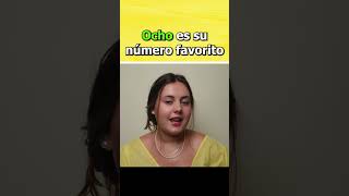 How To Say 8 In Spanish spanishnumbers learnspanish [upl. by Siraved]