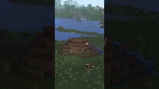 Minecraft Starter Haus Transformation minecraft minecraftbuilding [upl. by Ellehsor]