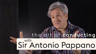 The art of conducting  Sir Antonio Pappano [upl. by Arracahs]