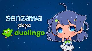 Senzawa Plays Duolingo  Twitch Stream Highlights [upl. by Nedla880]