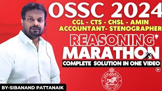 OSSC COMPLETE 💯 REASONING  All Previous Year Reasoning Questions of OSSC in one video [upl. by Edylc]