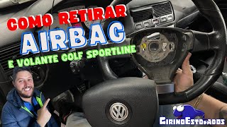 TUTORIAL Como Retirar AirBag e Volante Golf Sportline [upl. by Ttemme115]